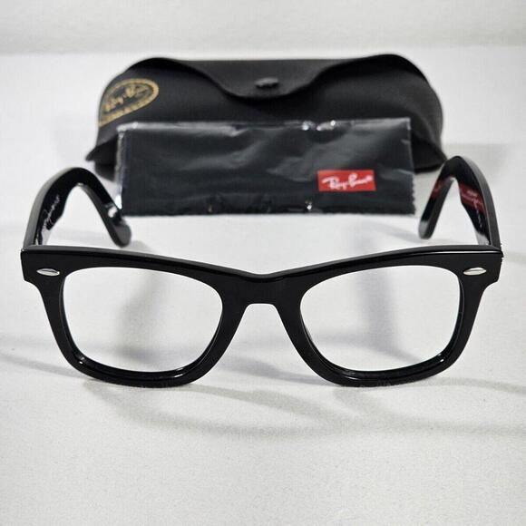Ray-Ban Original Wayfarer RB2140 Italy  Black Frames with Case 50-22 - Picture 1 of 12